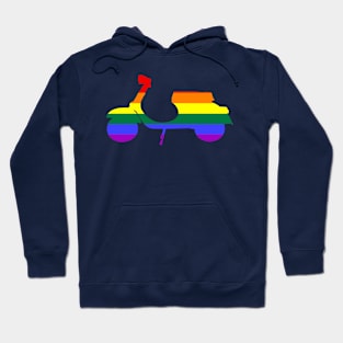 Rainbow Shirt Vintage Retro Motorcycle Hoodie